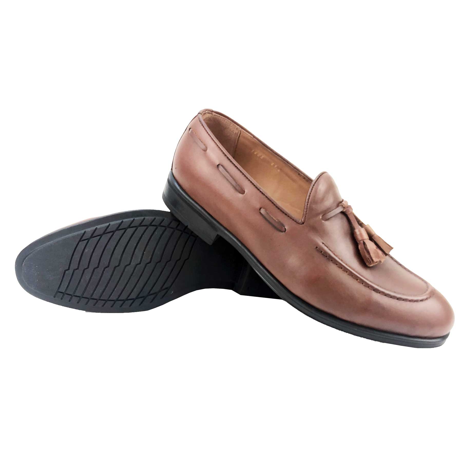 CH1402-015 - Chaussure cuir Taba - deluxe-maroc