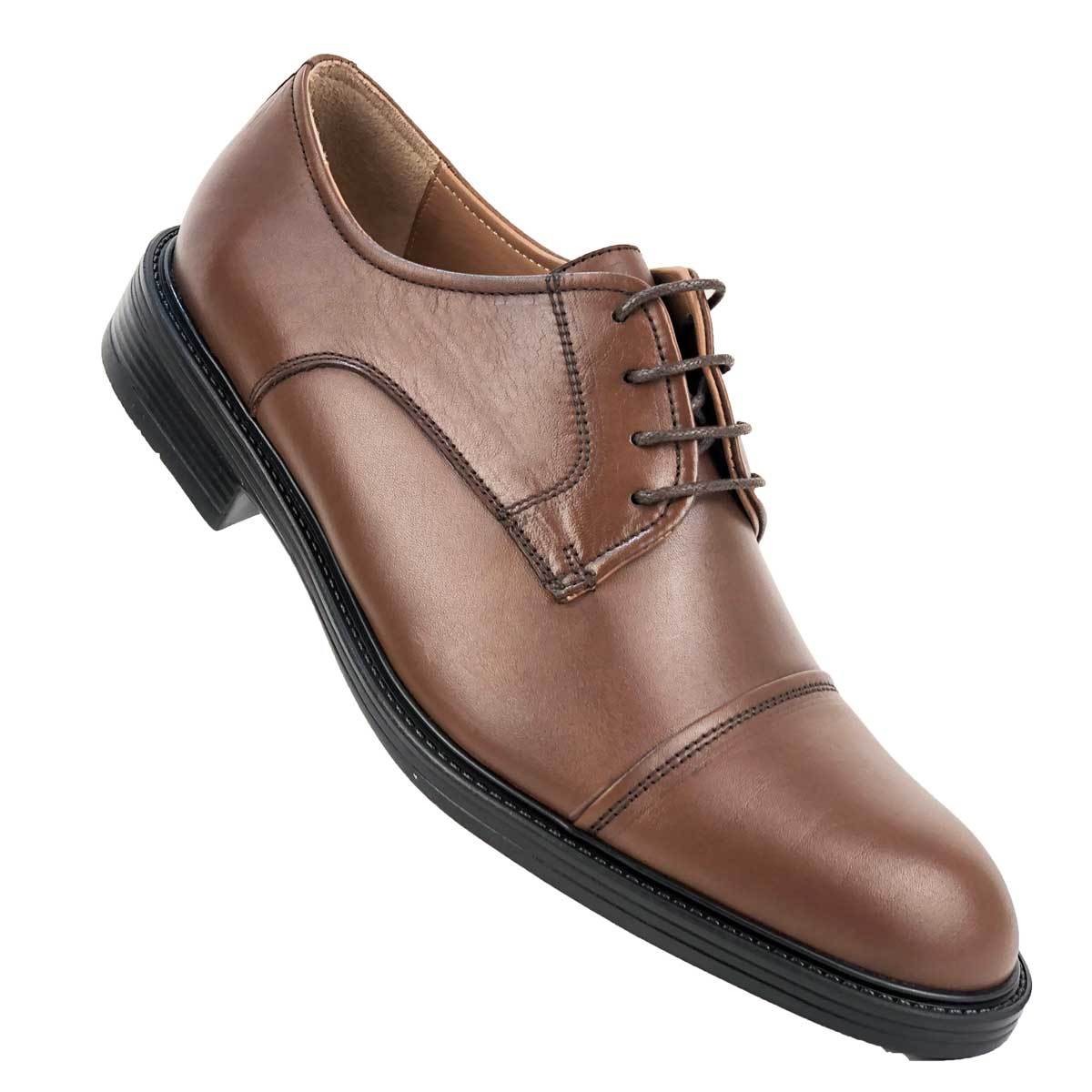 CH311-015 - Chaussure cuir Taba - deluxe-maroc
