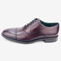 CH01-019  - Chaussure Cuir Bordeaux - deluxe-maroc