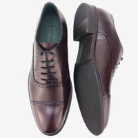 CH01-019  - Chaussure Cuir Bordeaux - deluxe-maroc