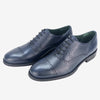 CH01-019  - Chaussure Cuir Grainé bleu - deluxe-maroc