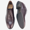 CH01-019  - Chaussure Cuir Graine Bordeaux - deluxe-maroc