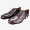 CH01-019  - Chaussure Cuir Graine Bordeaux - deluxe-maroc