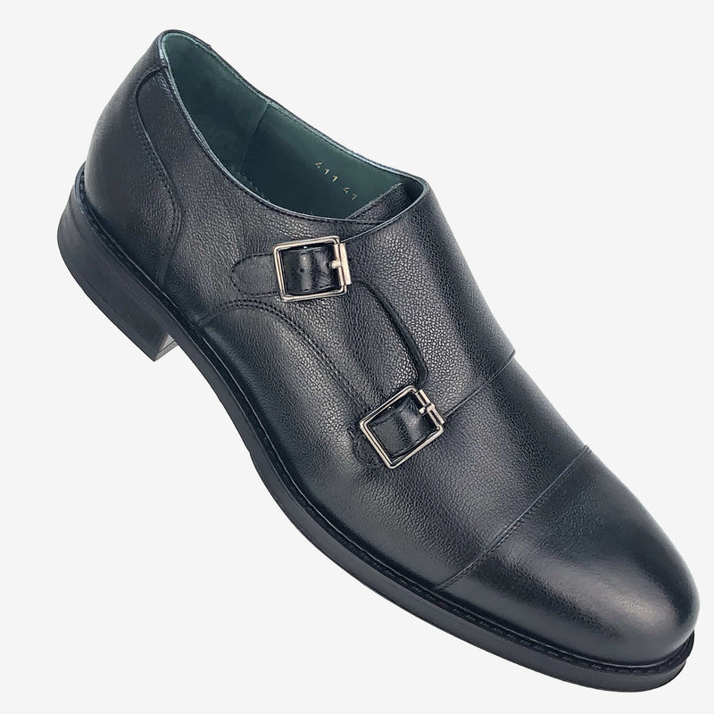 CH411-019  - Chaussure Cuir Noir - deluxe-maroc