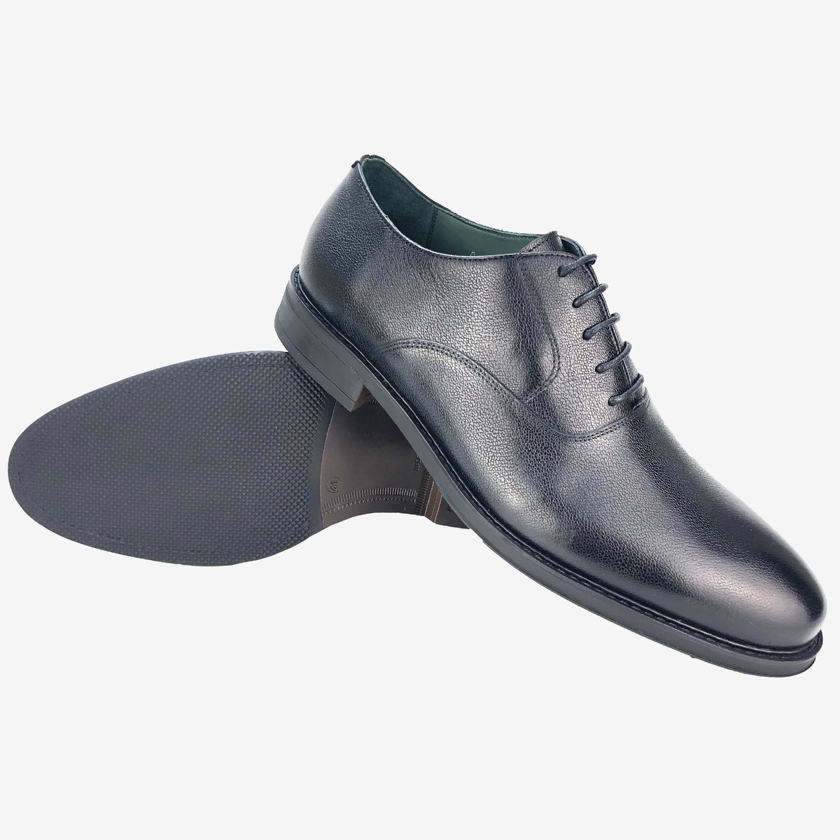 CH01-019  - Chaussure Cuir Noir - deluxe-maroc