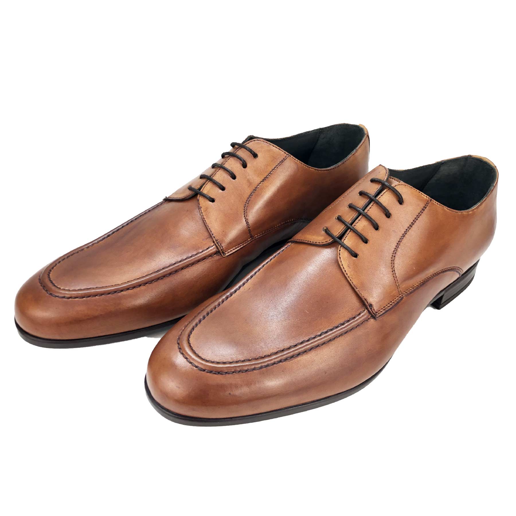 CH2121-019  - Chaussure Cuir Taba - deluxe-maroc