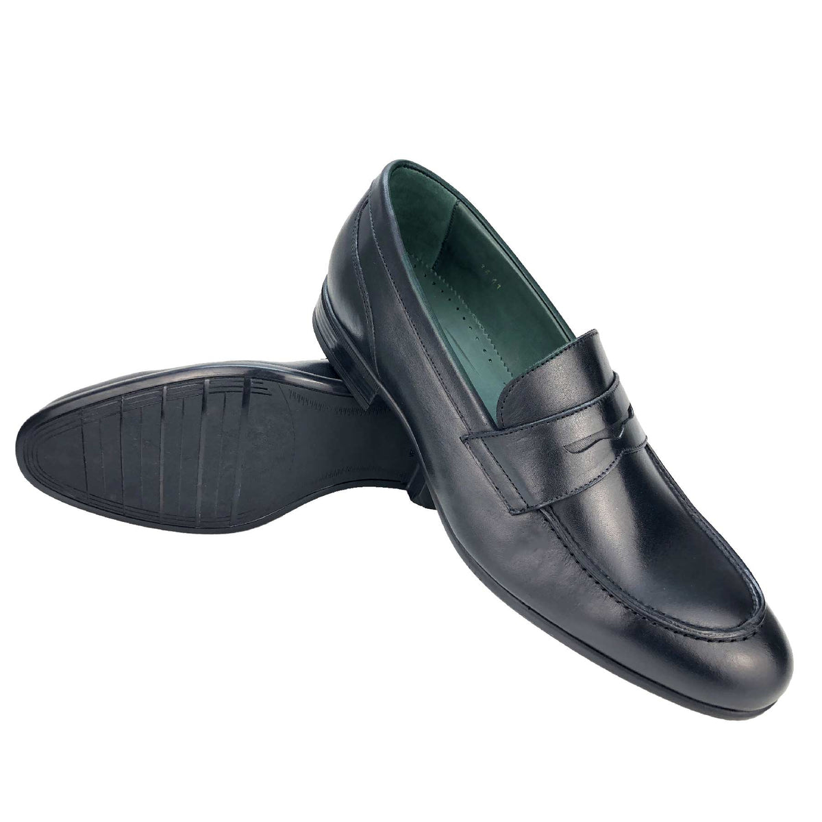CH0140-019  - Chaussure Cuir Noir - deluxe-maroc
