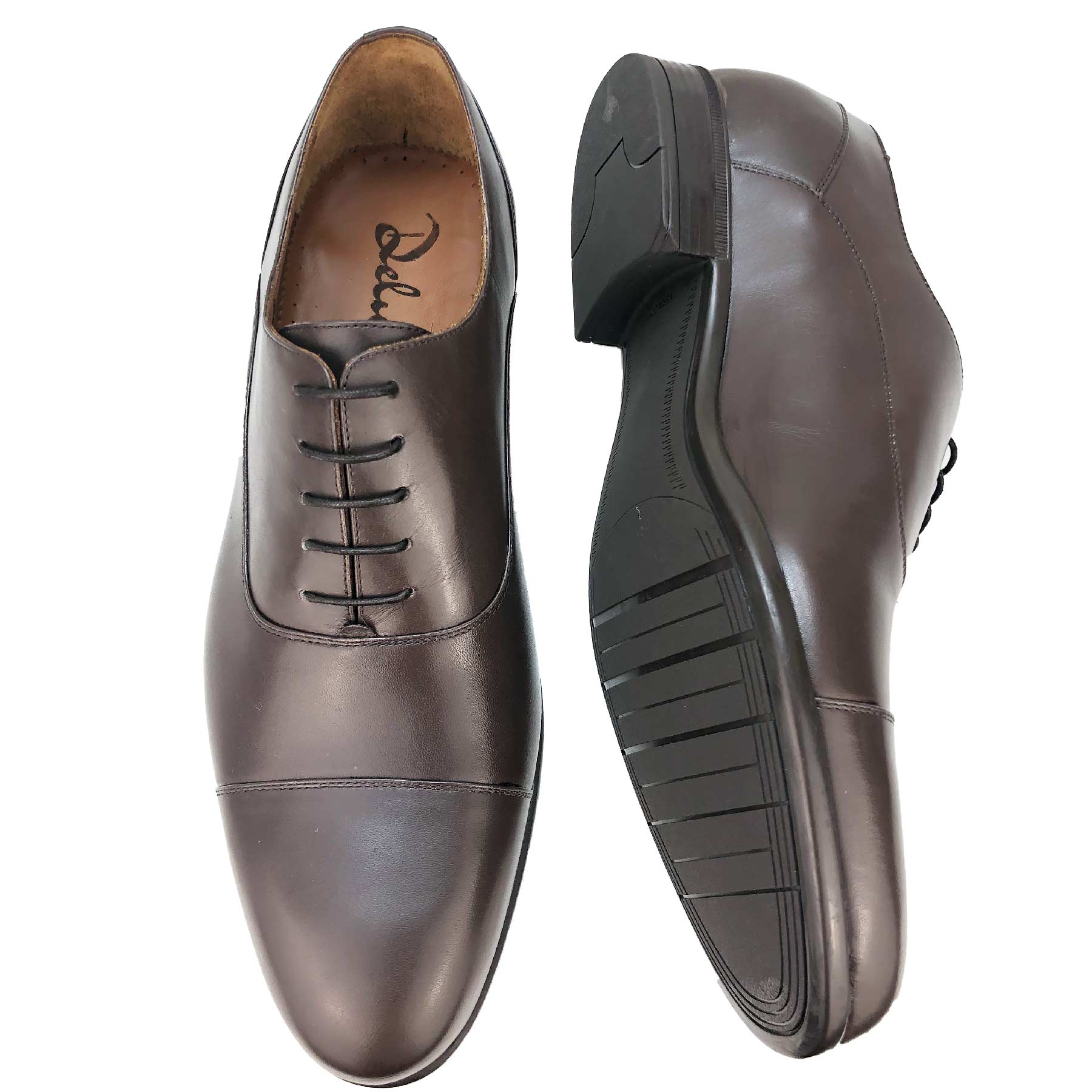 CH325-019  - Chaussure Cuir Marron - deluxe-maroc