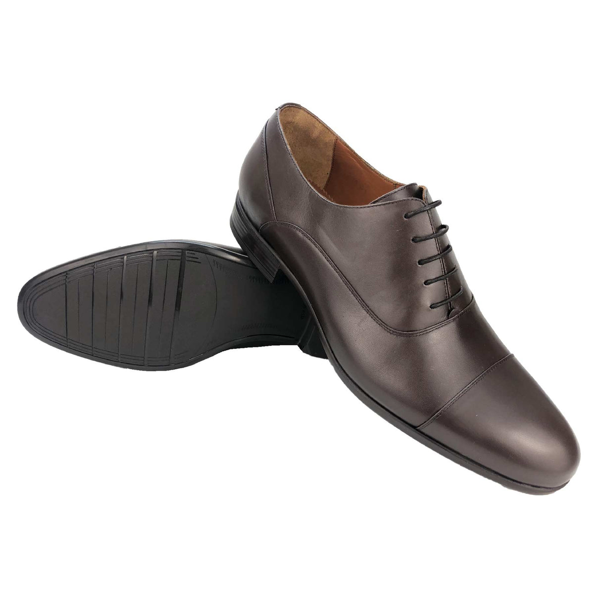 CH325-019  - Chaussure Cuir Marron - deluxe-maroc