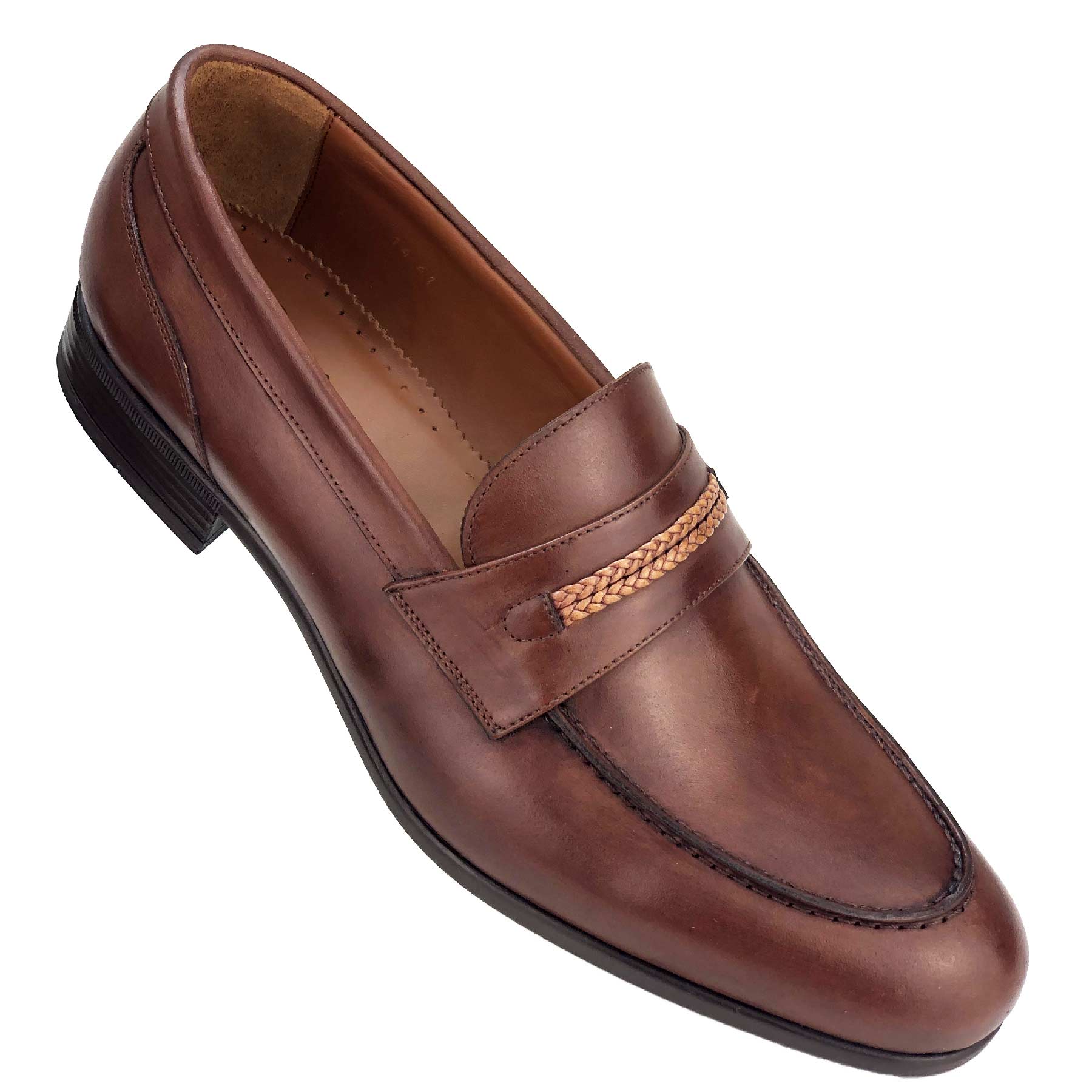 CH014-019  - Chaussure Cuir Taba - deluxe-maroc