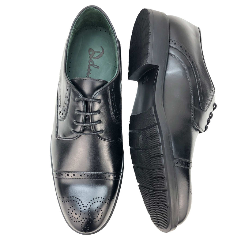 CH1540-019  - Chaussure Cuir noir - deluxe-maroc
