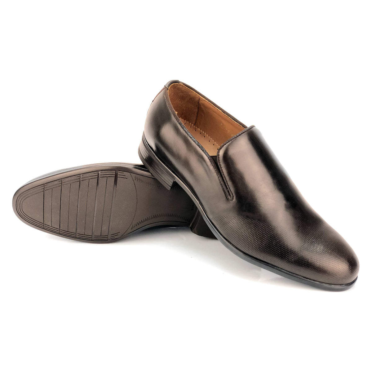 CH3999-019 Chaussure Cuir marron - deluxe-maroc