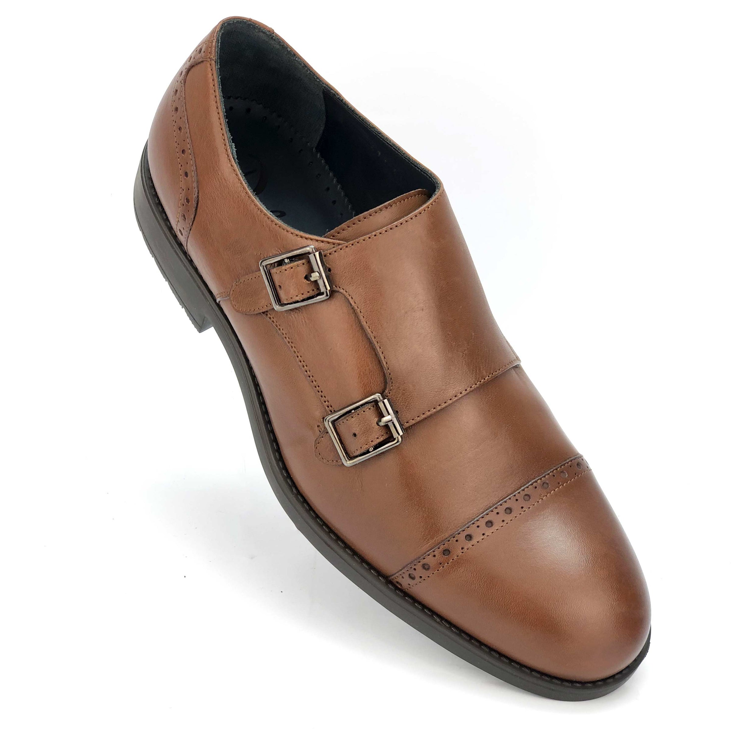 CH411-019  - Chaussure Cuir TABAC - deluxe-maroc