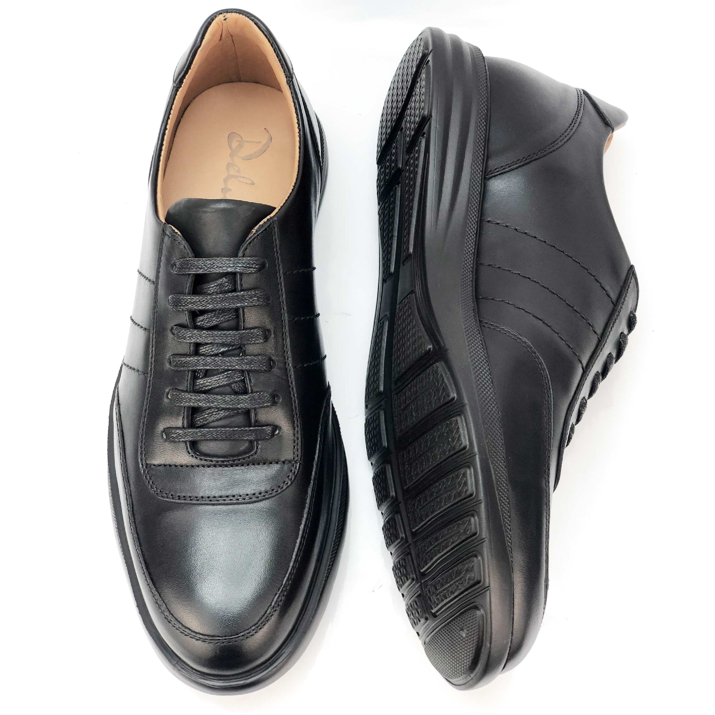 BSK2493-015 - Chaussure cuir NOIR - deluxe-maroc